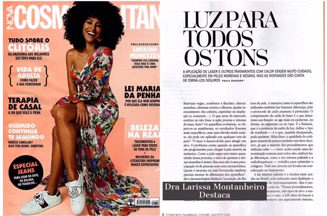 Dermatologista Larissa Montanheiro destaca os procedimentos estéticos em peles morenas e negras